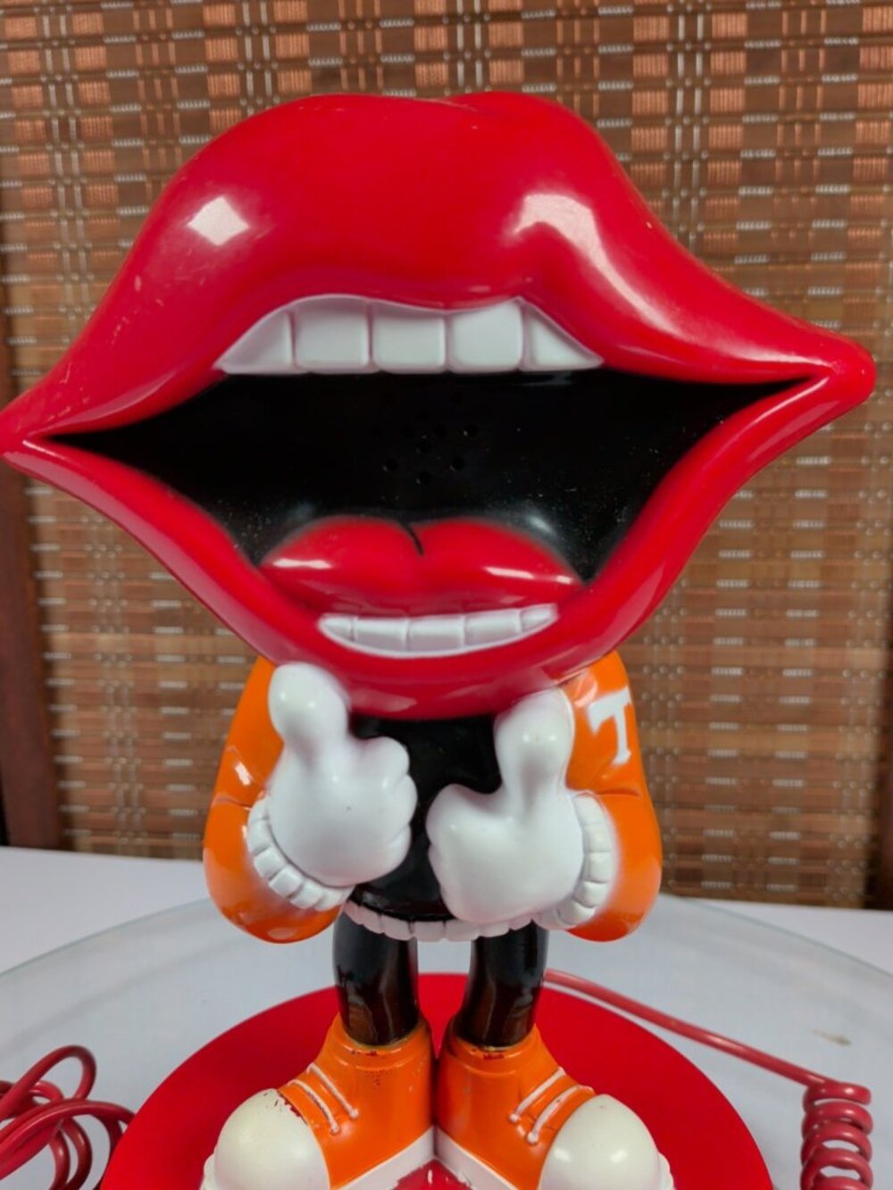 9" Vintage Retro 1980 Tang Promo Novelty Landline Telephone "Tang Man" - Tested - Picture 2 of 10